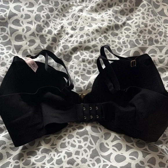 Victoria's Secret Black Bra with Pink Accents - Picture 3 of 3